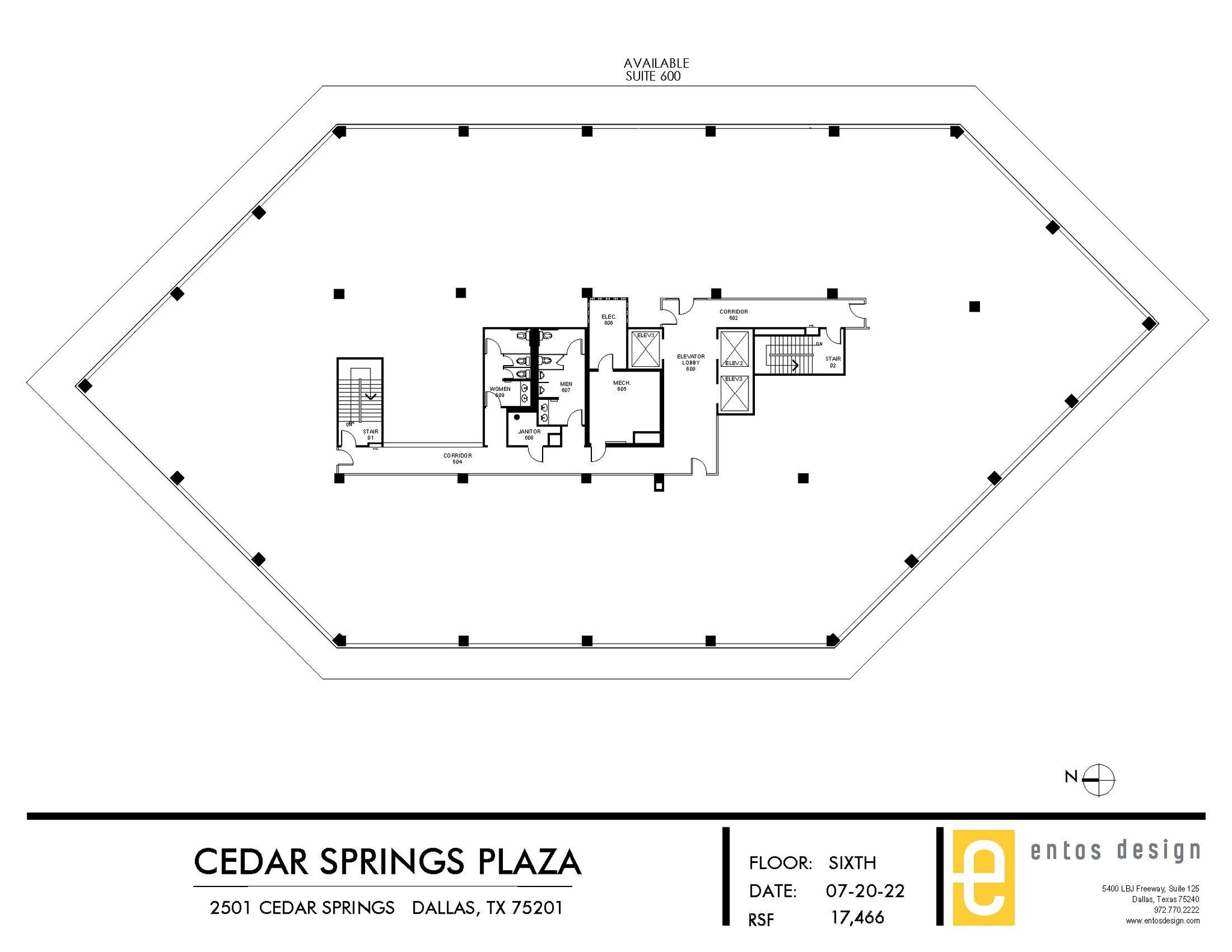 2501 Cedar Springs Rd, Dallas, TX to rent Floor Plan- Image 1 of 1