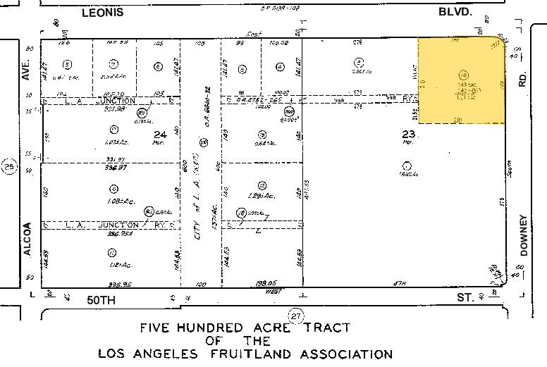 3398 Leonis Blvd, Vernon, CA for sale - Plat Map - Image 2 of 7