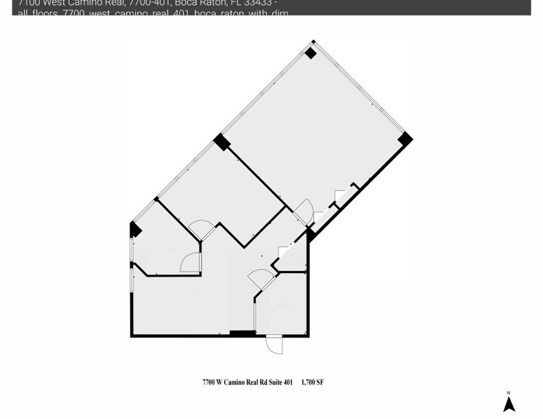 7100 W Camino Real, Boca Raton, FL to rent Floor Plan- Image 1 of 17