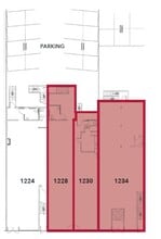 1224-1234 Granville St, Vancouver, BC to rent Floor Plan- Image 2 of 2
