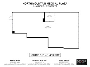 9100 N 2nd St, Phoenix, AZ for rent Floor Plan- Image 1 of 1