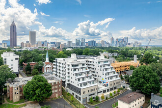 555 Boulevard NE, Atlanta, GA - aerial  map view