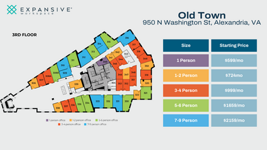 950 N Washington St, Alexandria, VA for rent Floor Plan- Image 1 of 4