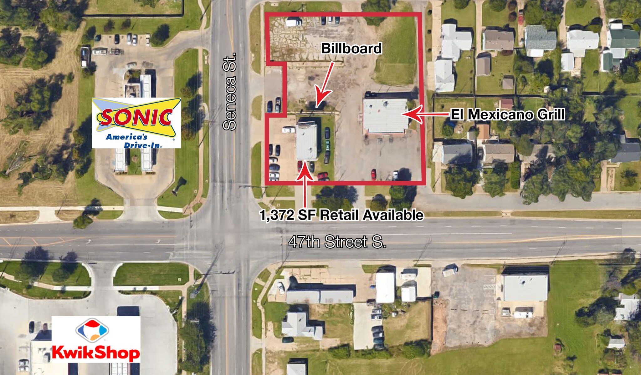 1060 W 47th St, Wichita, KS for sale Aerial- Image 1 of 1