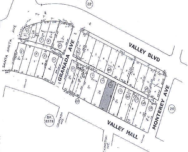 10729 Valley Mall, El Monte, CA for sale - Plat Map - Image 1 of 1