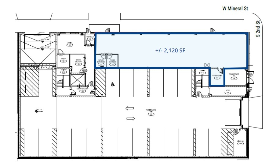 211 W Mineral St, Milwaukee, WI for rent - Floor Plan - Image 2 of 2