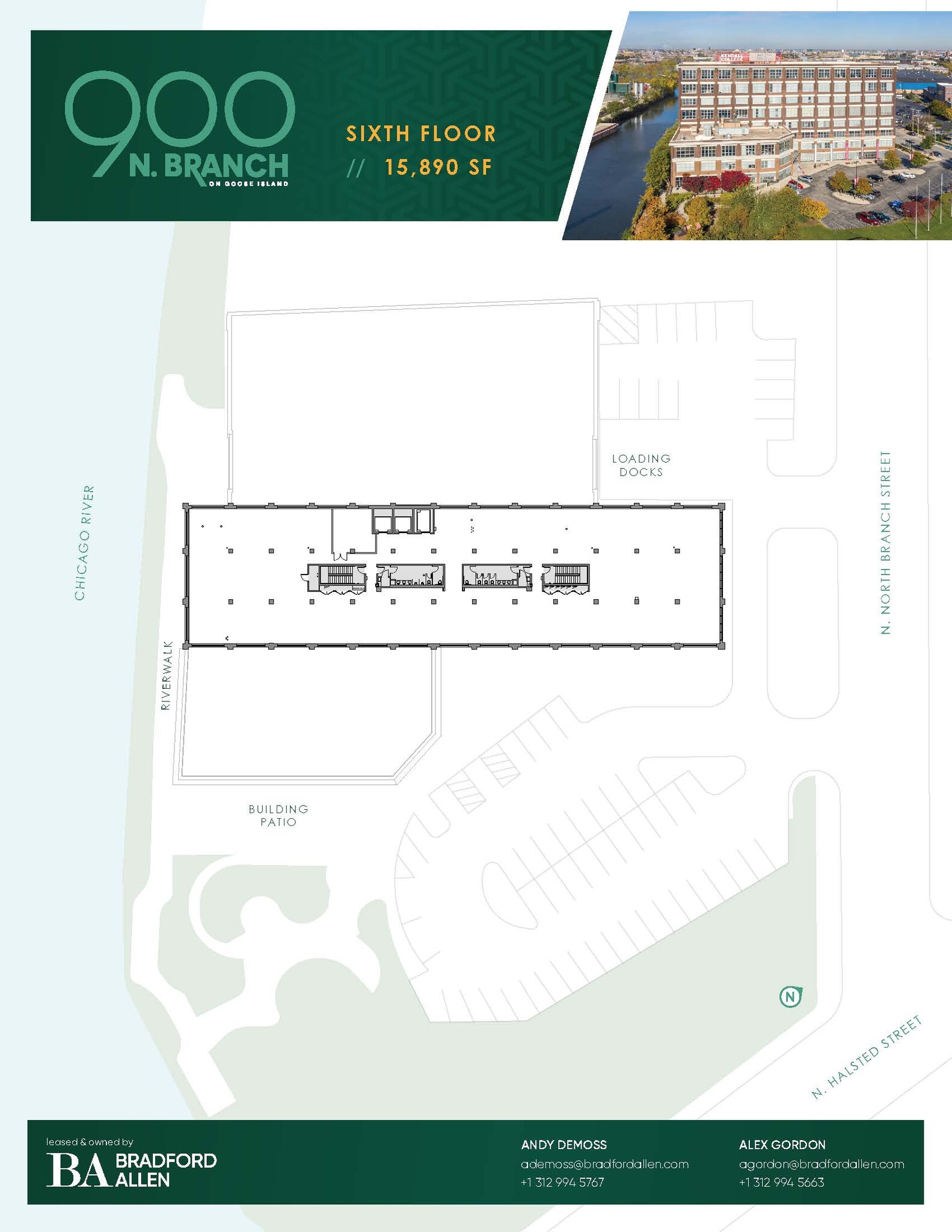 900 N Branch St, Chicago, IL for rent Floor Plan- Image 1 of 4