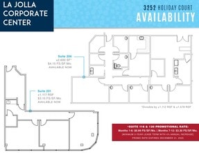 8939 Villa La Jolla Dr, La Jolla, CA to rent Floor Plan- Image 1 of 1