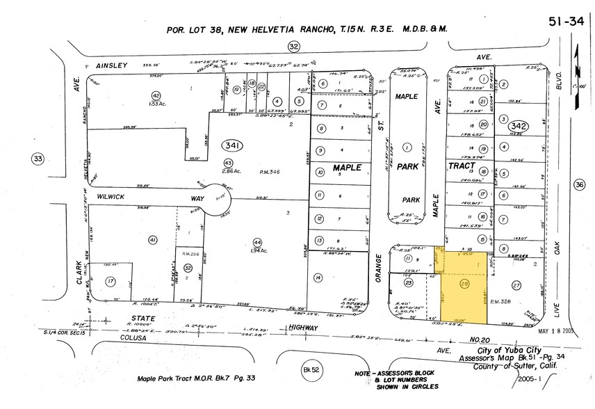 603 Colusa Ave, Yuba City, CA for rent - Plat Map - Image 2 of 2