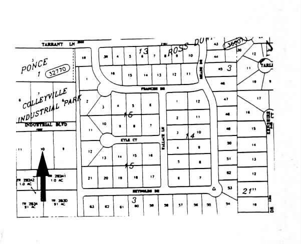 1901 Industrial Blvd, Colleyville, TX for rent - Plat Map - Image 2 of 3