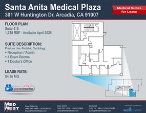 301 W Huntington Dr, Arcadia, CA for rent Floor Plan- Image 1 of 1