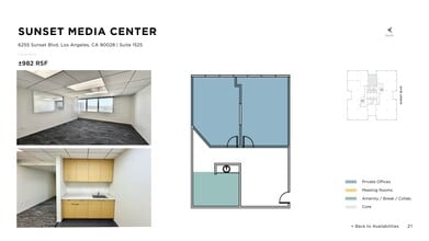6255 W Sunset Blvd, Los Angeles, CA to rent Site Plan- Image 1 of 1