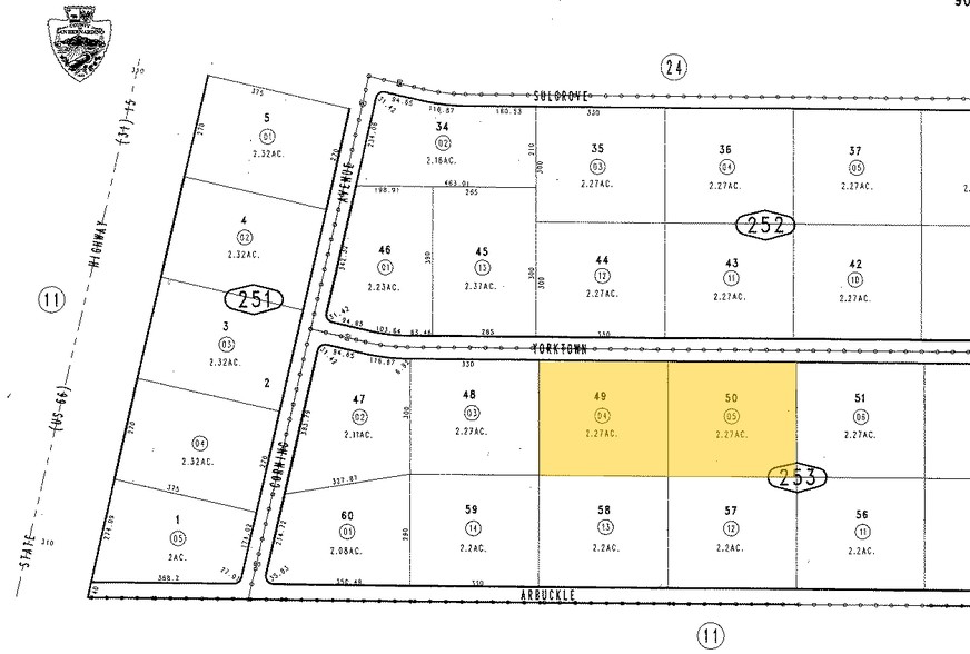 Yorktown St, Barstow, CA for sale - Plat Map - Image 1 of 1