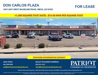 More details for 2651-2667 W Baseline Rd, Mesa, AZ - Retail for Rent