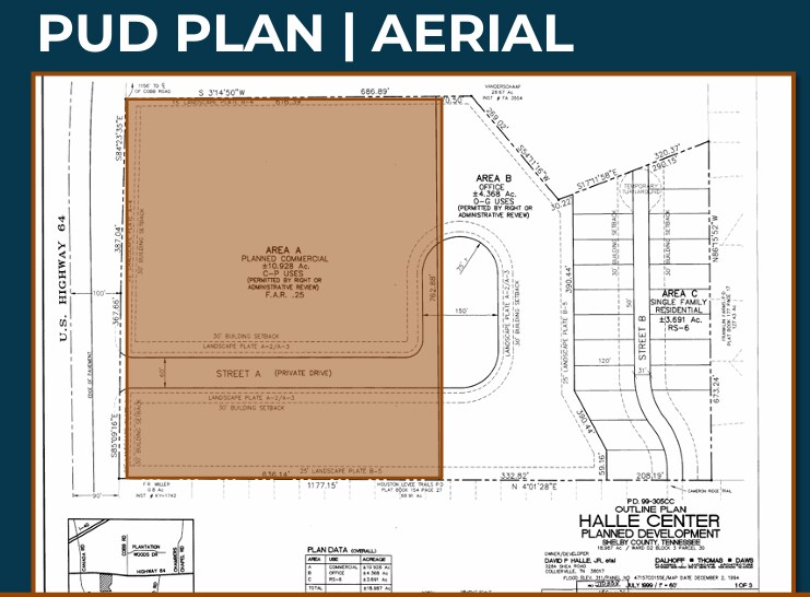 Highway 64 & Walker Rd, Cordova, TN for sale - Building Photo - Image 2 of 3