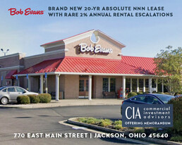 BOB EVANS (CORPORATE GUARANTY)– JACKSON, OHIO - Commercial Property