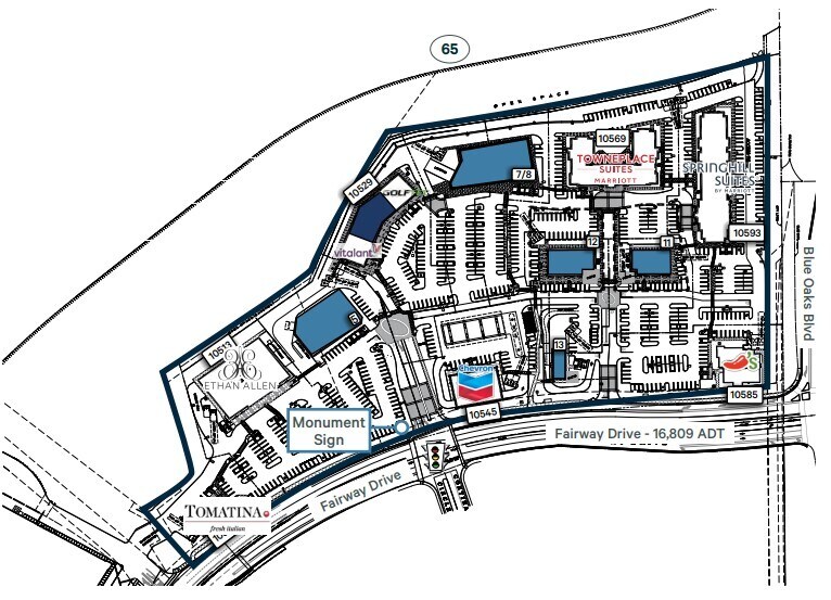 10561 Fairway Dr, Roseville, CA to rent Site Plan- Image 1 of 2