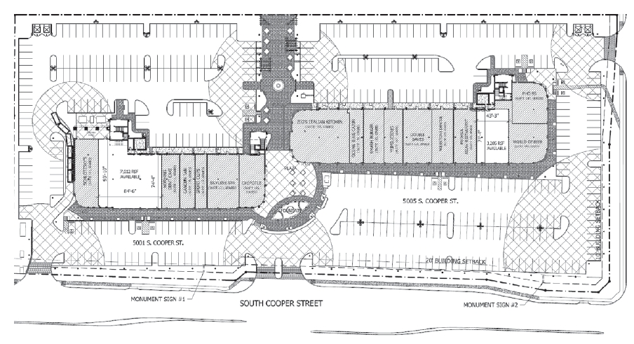 5001-5005 S Cooper St, Arlington, TX for rent - Site Plan - Image 2 of 15