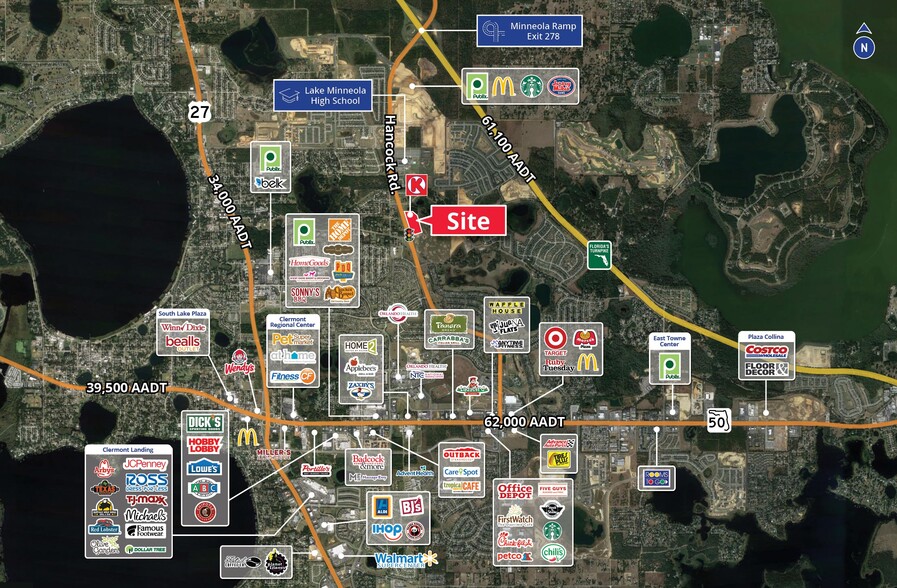 Old Highway 50 & North Hancock Rd, Clermont, FL for rent - Aerial - Image 2 of 3