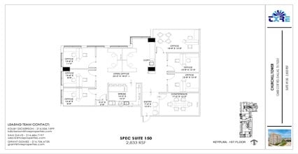 12400 Coit Rd, Dallas, TX to rent Floor Plan- Image 2 of 2