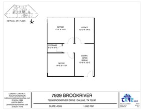 7929 Brookriver Dr, Dallas, TX for rent Floor Plan- Image 1 of 1