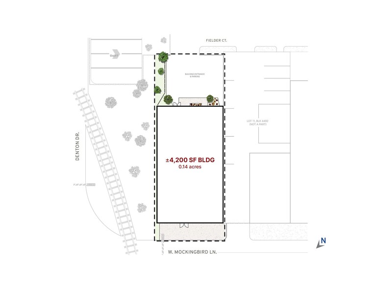 2728 Mockingbird Ln, Dallas, TX for rent - Site Plan - Image 1 of 7