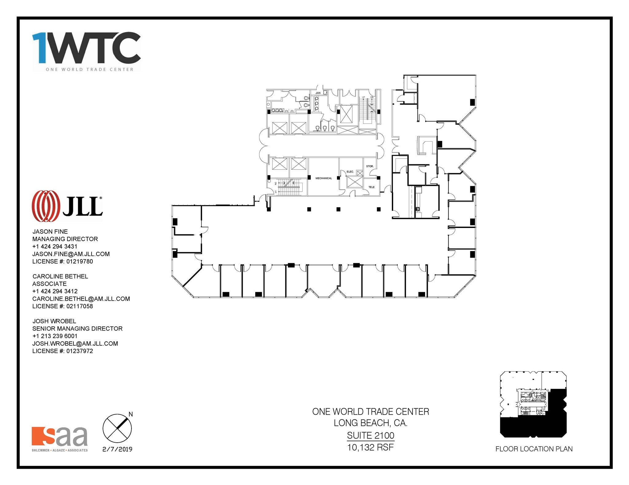 1 World Trade Ctr, Long Beach, CA to rent Floor Plan- Image 1 of 1