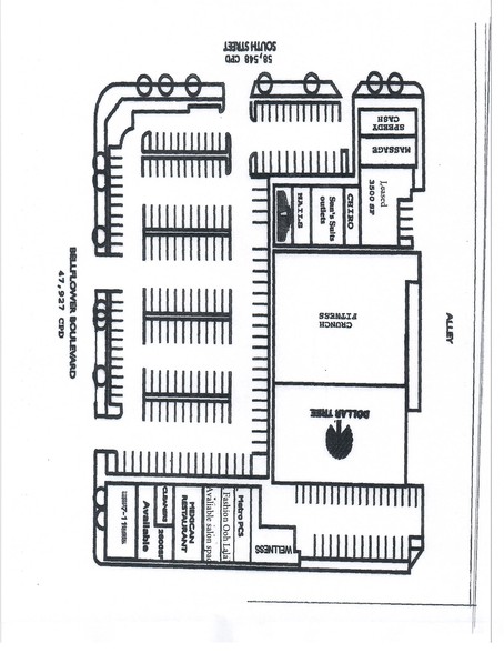 5819-5835 Bellflower Blvd, Lakewood, CA for rent - Site Plan - Image 2 of 12