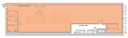 36 W 34th St, New York, NY to rent Floor Plan- Image 2 of 2
