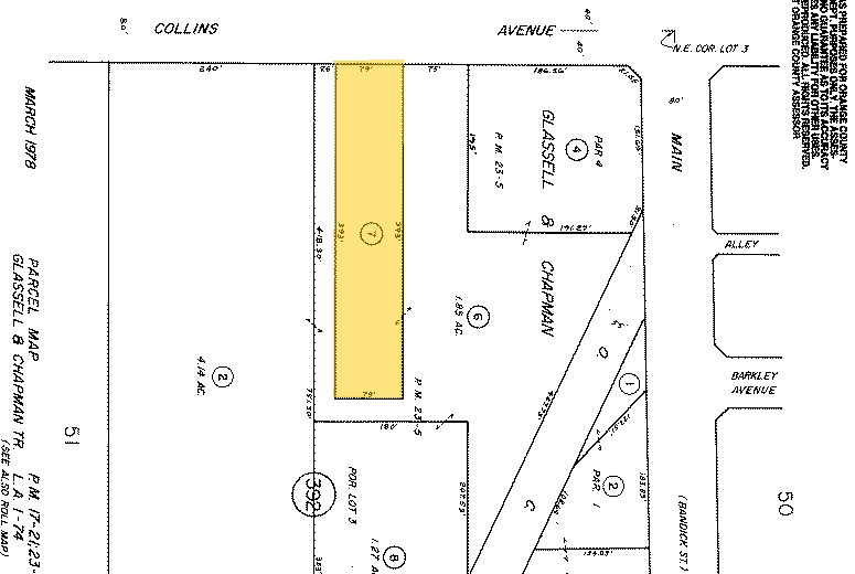 1350 W Collins Ave, Orange, CA for rent - Plat Map - Image 3 of 8