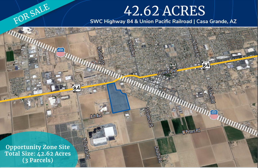 SW Highway 84 & Union Pacific Railroad, Casa Grande, AZ for sale - Building Photo - Image 1 of 2