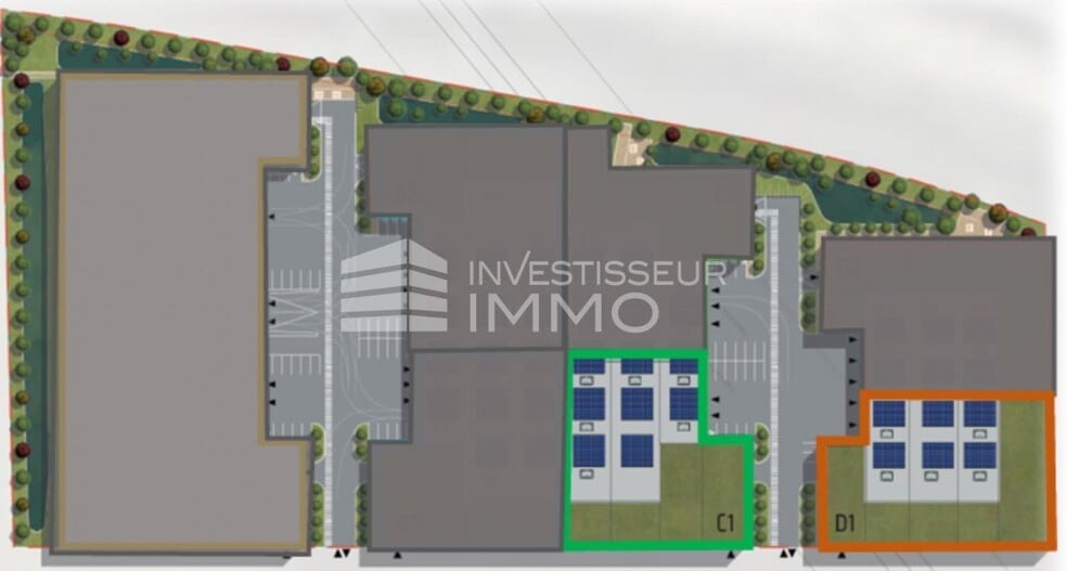 Light Industrial in Tremblay En France for sale - Site Plan - Image 2 of 3