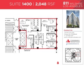 811 Wilshire Blvd, Los Angeles, CA for rent Floor Plan- Image 1 of 1