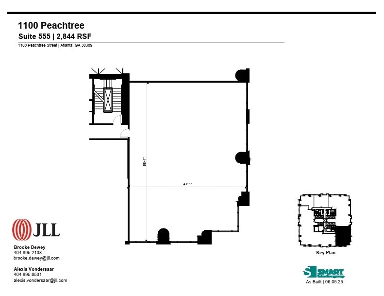 1100 Peachtree St NE, Atlanta, GA to rent Floor Plan- Image 1 of 1