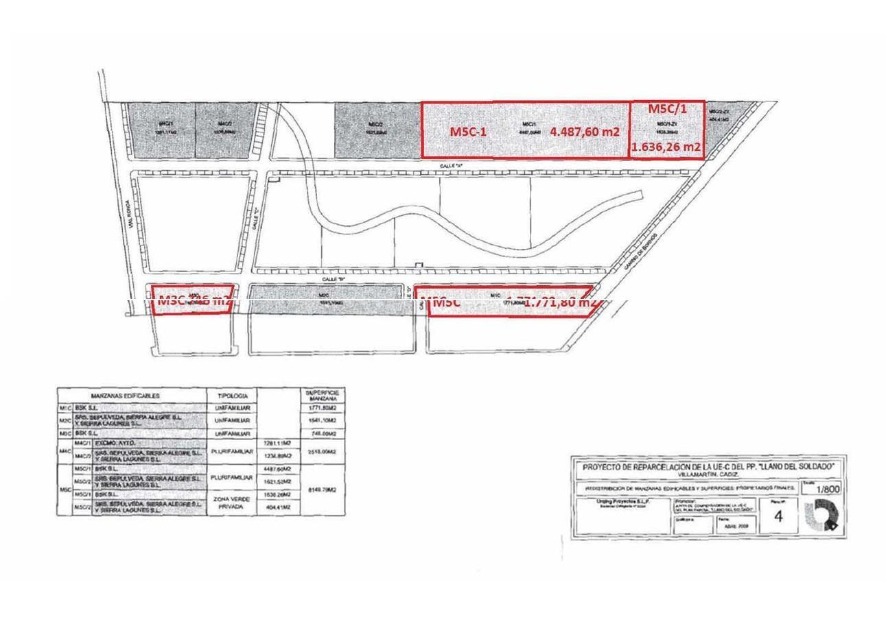 Land in Villamartín, Cádiz to rent Site Plan- Image 1 of 8
