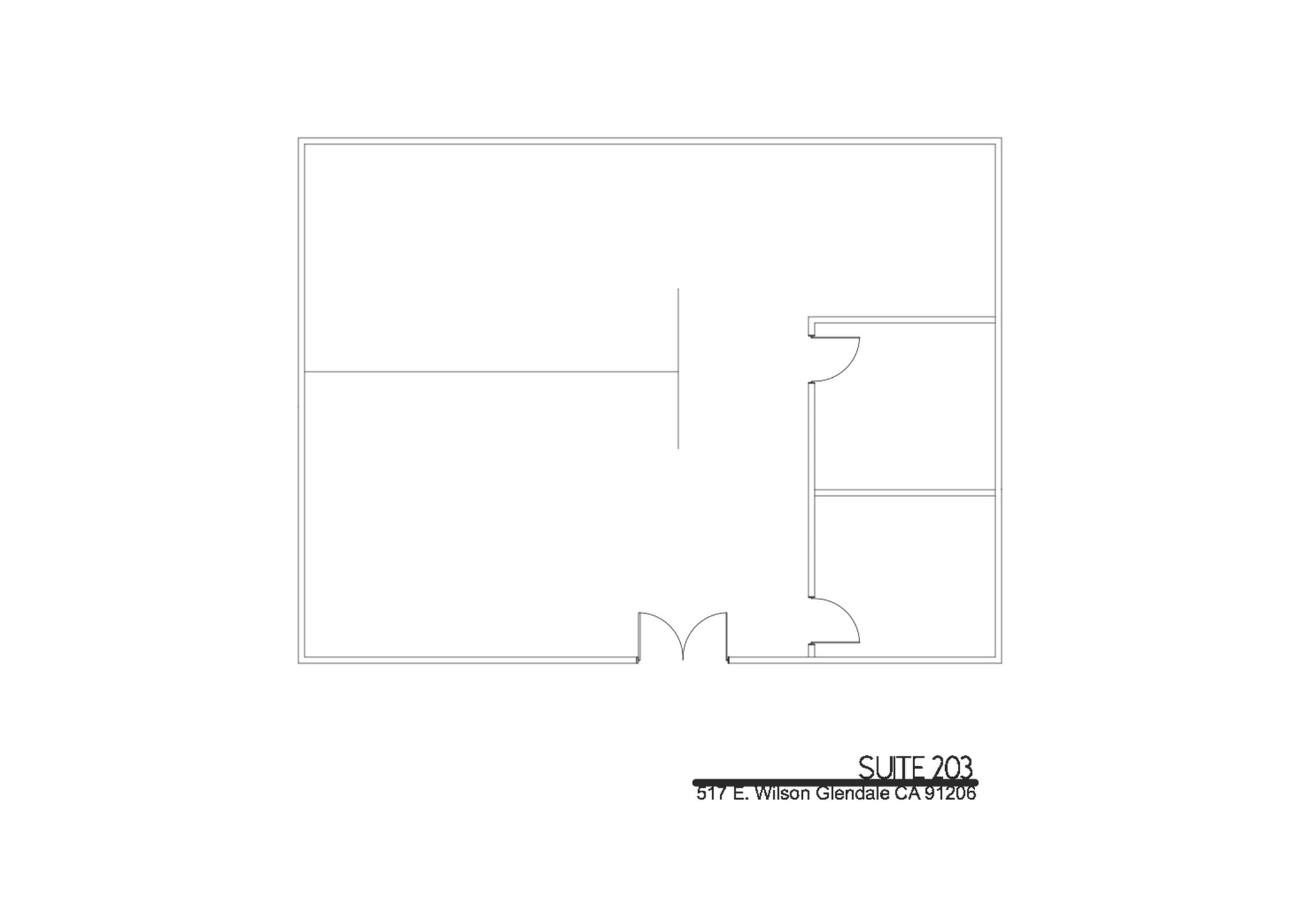 517 E Wilson Ave, Glendale, CA to rent Floor Plan- Image 1 of 1