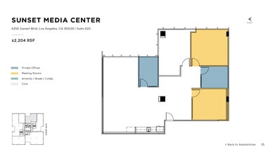 6255 W Sunset Blvd, Los Angeles, CA to rent Floor Plan- Image 1 of 1