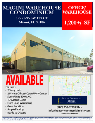 More details for 12251-12295 SW 129th Ct, Miami, FL - Flex, Industrial for Rent