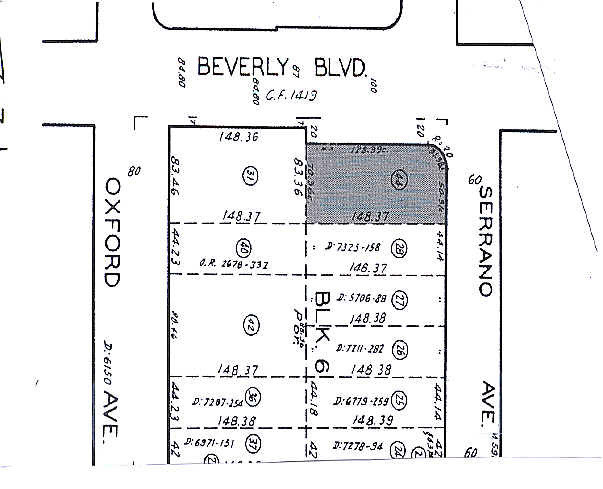 4500 Beverly Blvd, Los Angeles, CA for sale - Plat Map - Image 1 of 1