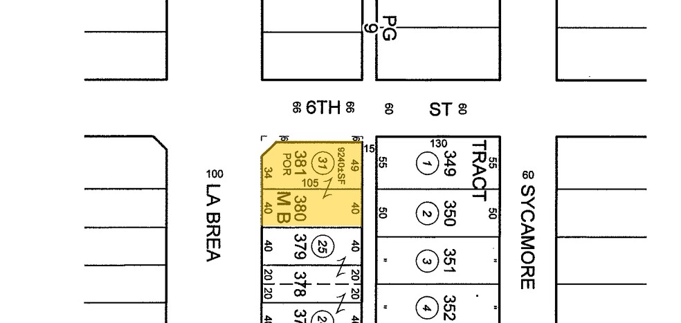 600 S La Brea Ave, Los Angeles, CA for sale - Plat Map - Image 1 of 1