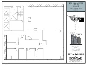 1000-4000 Town Center, Southfield, MI for rent Floor Plan- Image 1 of 2