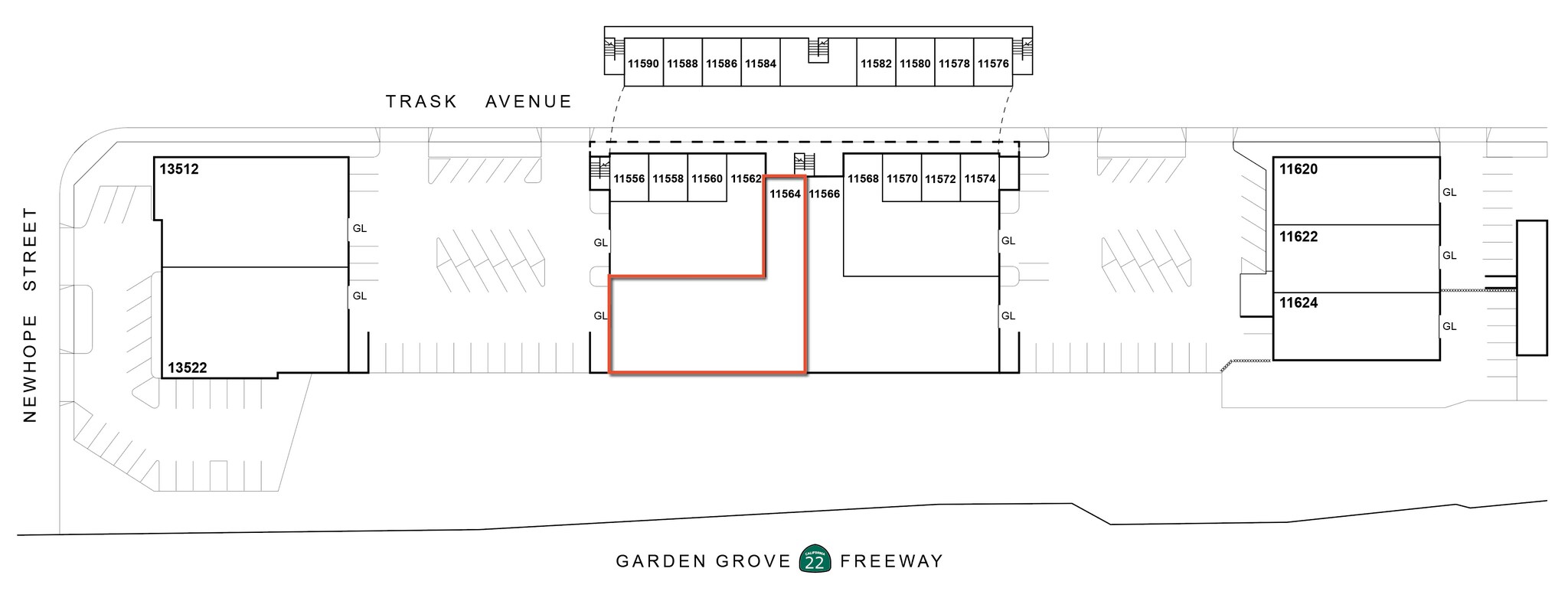 11620-11624 Trask Ave, Garden Grove, CA for sale Site Plan- Image 1 of 1