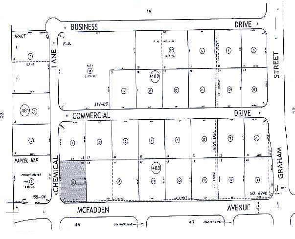 15472 Chemical Ln, Huntington Beach, CA for rent - Plat Map - Image 2 of 4