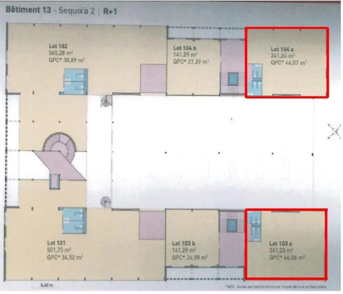Light Industrial in Saint-Priest to rent - Floor Plan - Image 3 of 4