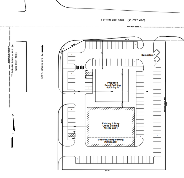 30900 Telegraph Rd, Bingham Farms, MI for rent - Site Plan - Image 1 of 1