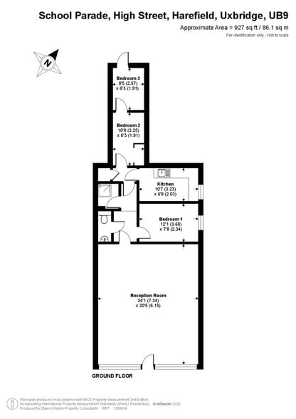 1 School Parade, Uxbridge to rent - Floor Plan - Image 2 of 8