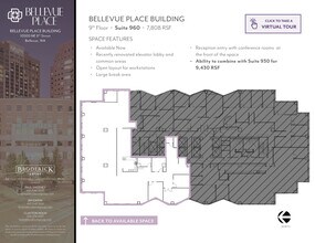 10500 NE 8th St, Bellevue, WA to rent Floor Plan- Image 1 of 1