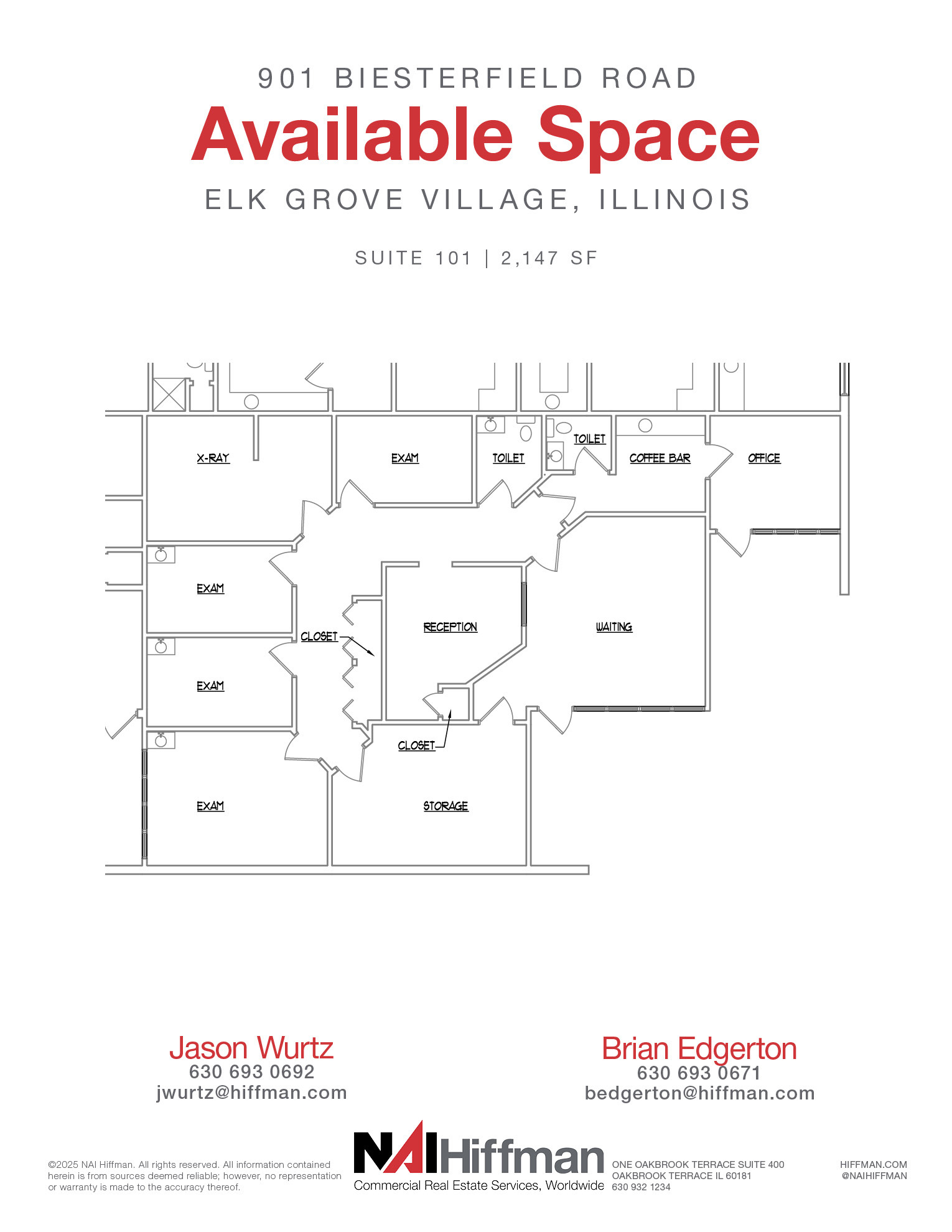 901 Biesterfield Rd, Elk Grove Village, IL for rent Floor Plan- Image 1 of 1