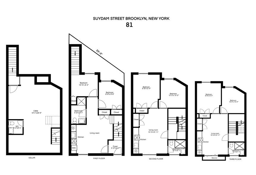 Suydam Street Apartments portfolio of 5 properties for sale on LoopNet.co.uk - Floor Plan - Image 3 of 34