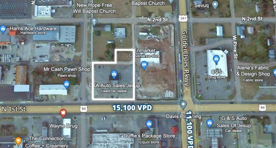 225 N 1st St, Jesup, GA for rent - Aerial - Image 1 of 1